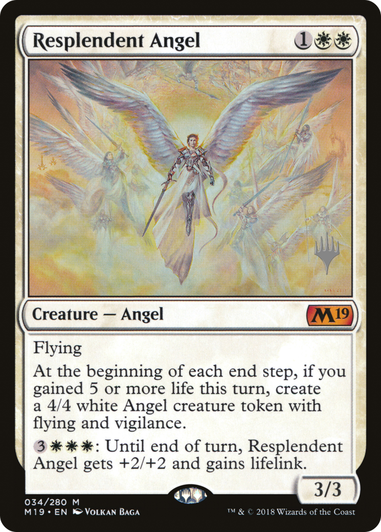 Resplendent Angel (PPM20-034) [Promo Pack: Core Set 2019 Promos] Foil