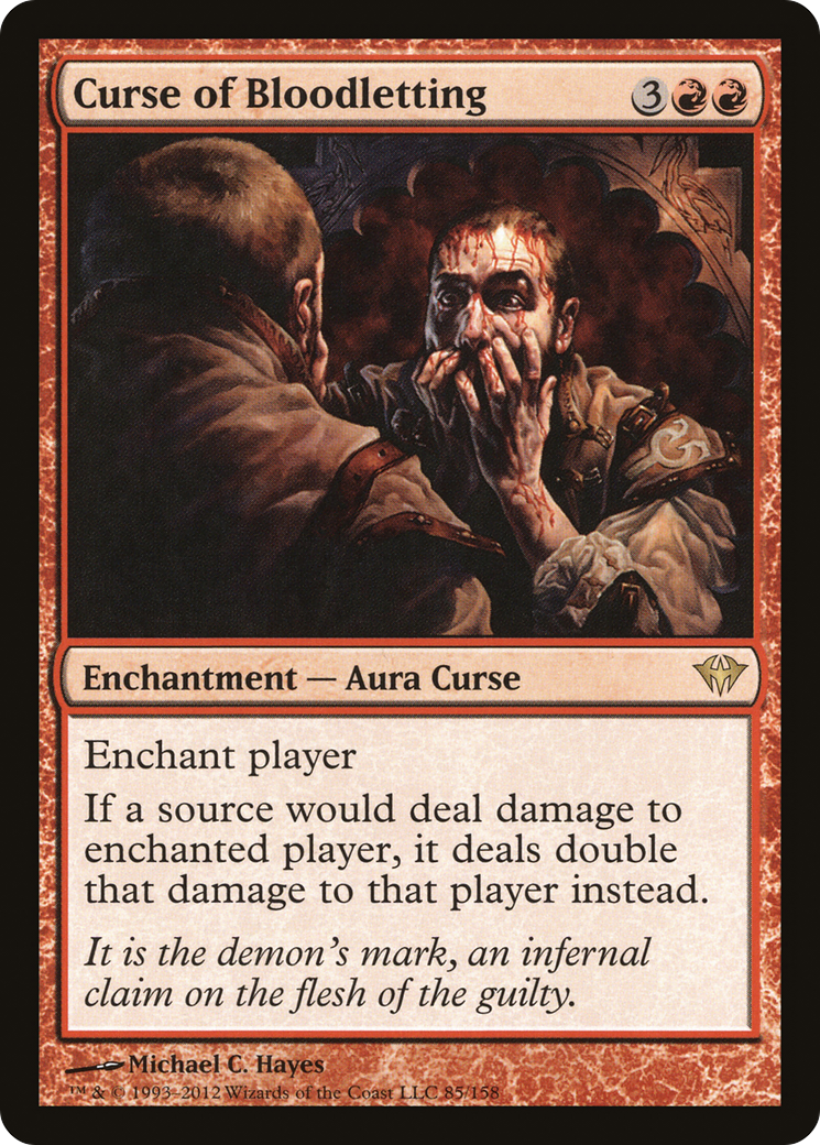 Curse of Bloodletting (DKA-085) [Dark Ascension] Foil