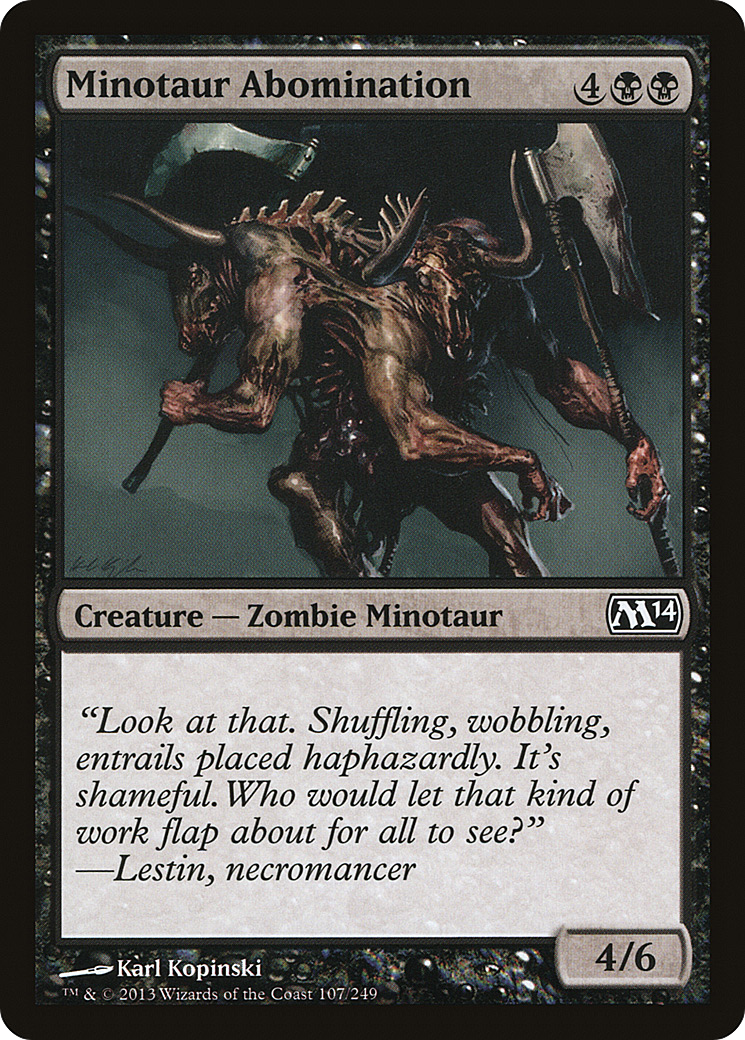 Minotaur Abomination (M14-107) [Magic 2014]