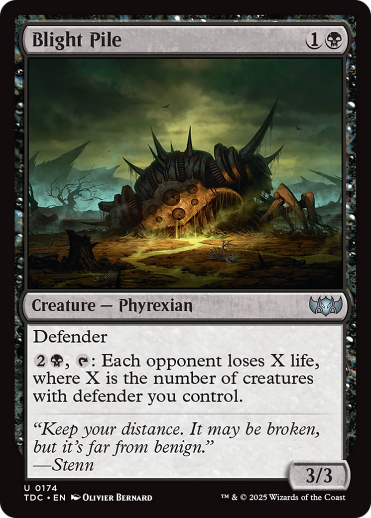 Blight Pile (TDC-174) [Commander: Tarkir: Dragonstorm]