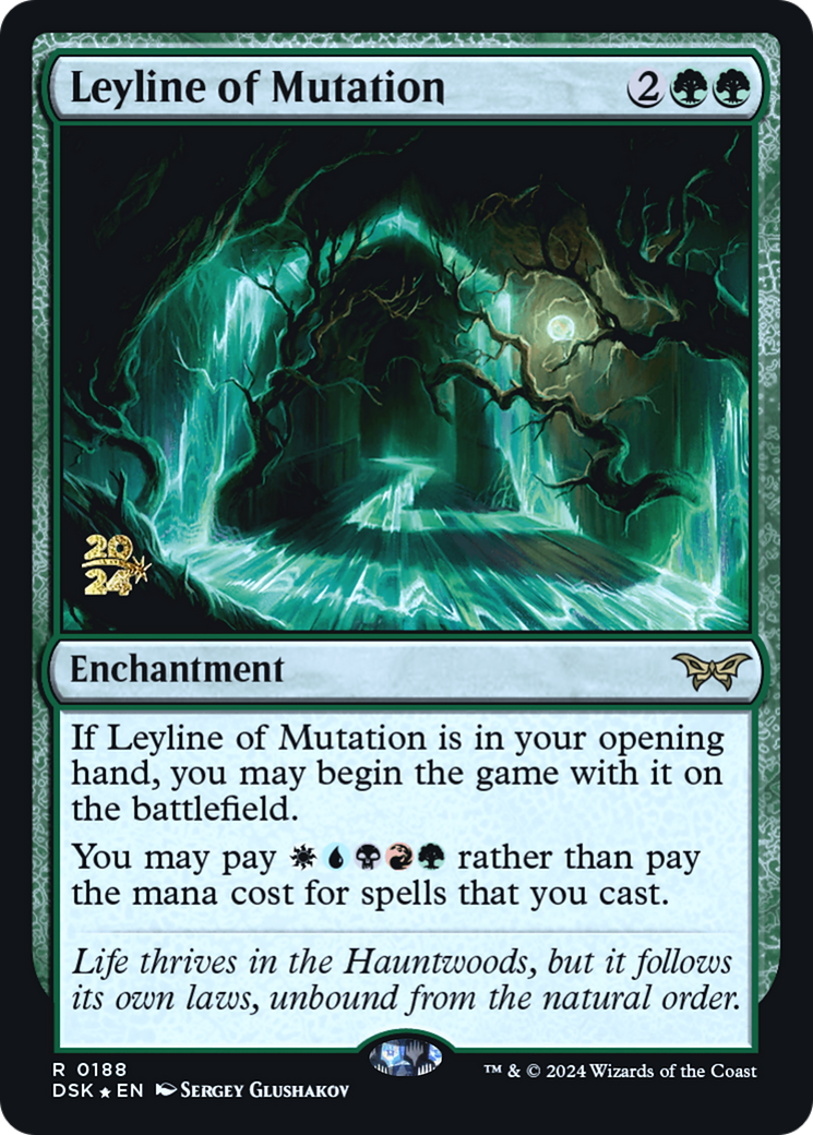 Leyline of Mutation (PRE-188) [Duskmourn: House of Horror Promos] Foil