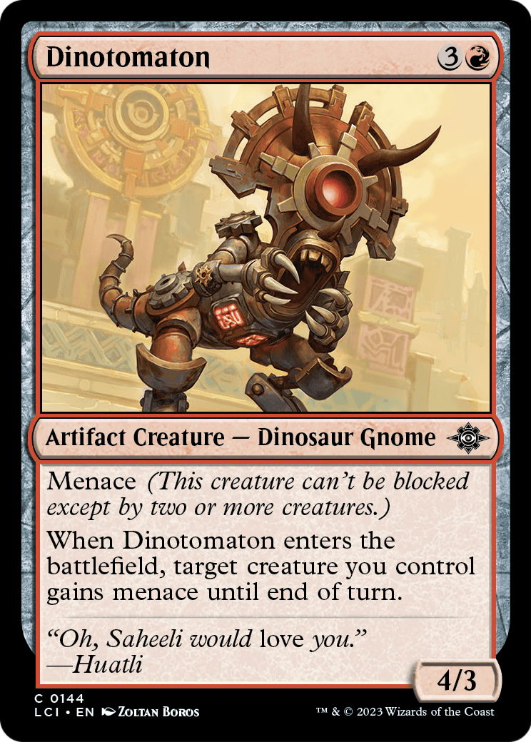 Dinotomaton (LCI-144) [The Lost Caverns of Ixalan] Foil