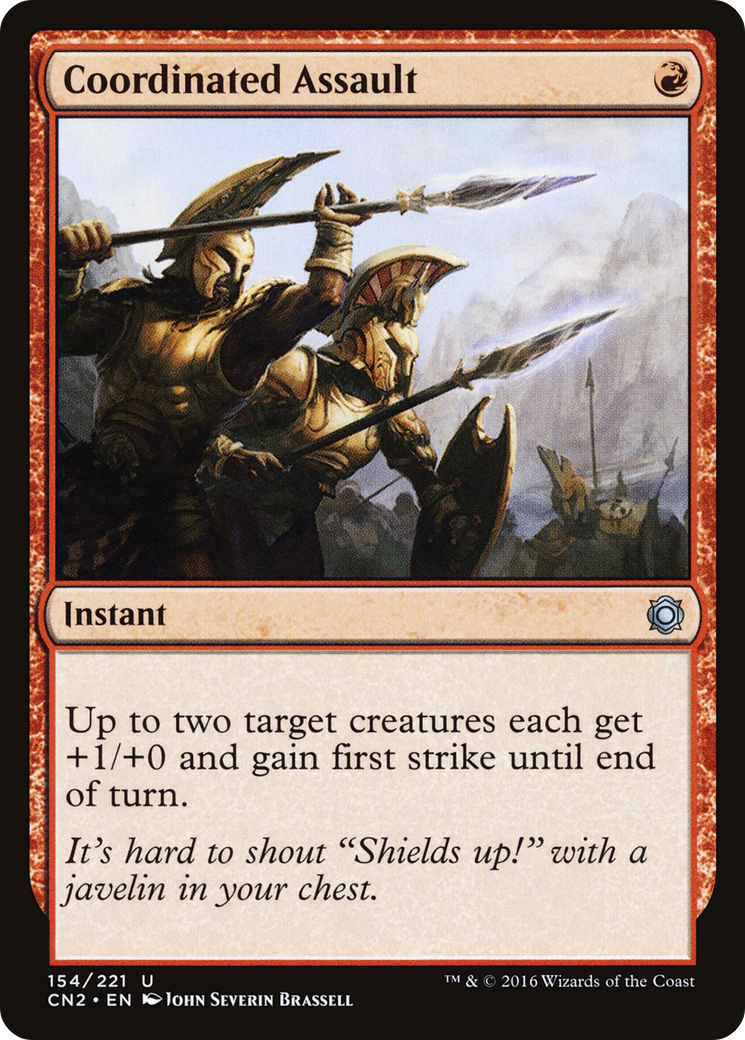 Coordinated Assault (CN2-154) [Conspiracy: Take the Crown] Foil