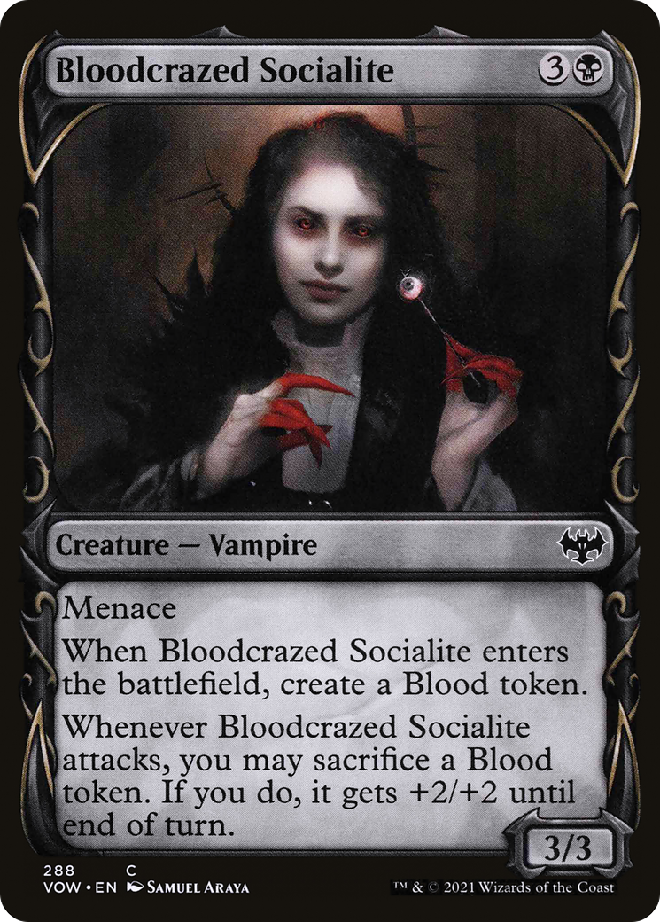 Bloodcrazed Socialite (Showcase) (VOW-288) [Innistrad: Crimson Vow]