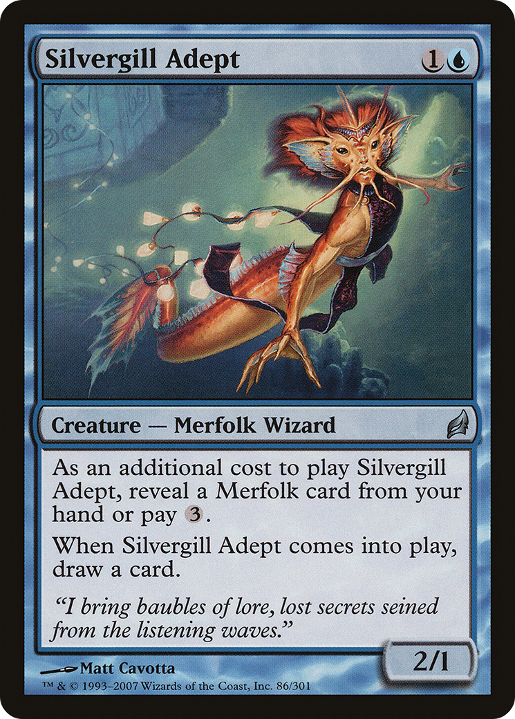 Silvergill Adept (LRW-086) [Lorwyn] Foil
