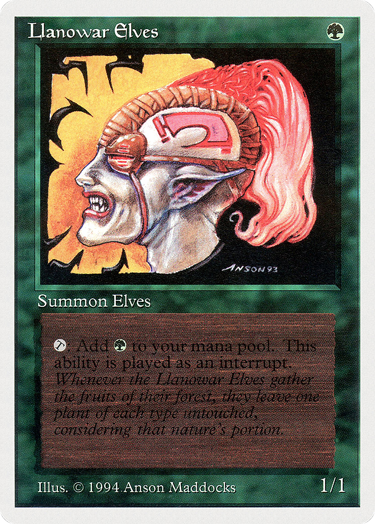 Llanowar Elves (SUM-211) [Summer Magic / Edgar]