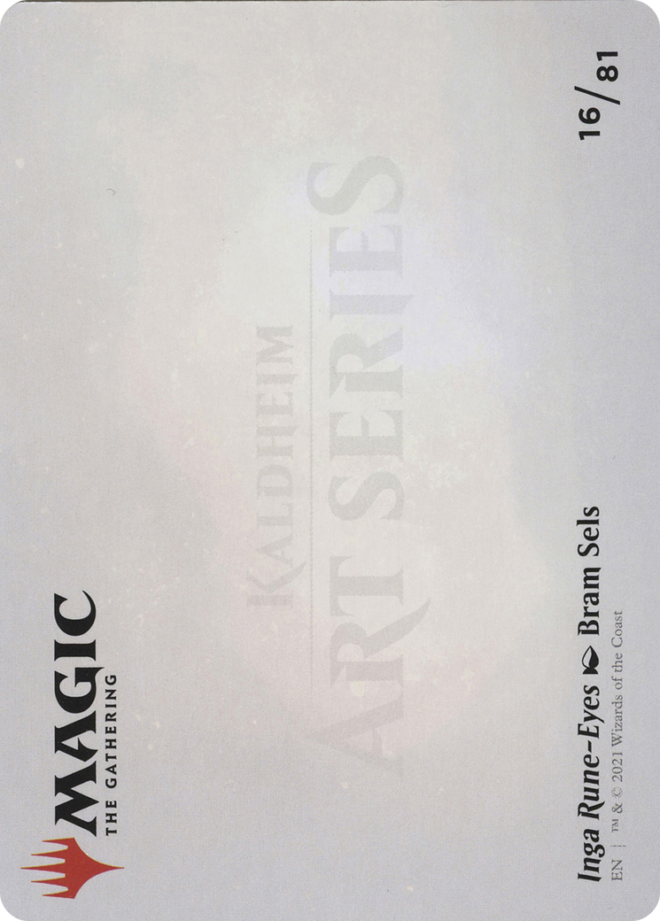 Inga Rune-Eyes // Inga Rune-Eyes (ASKHM-016) (Borderless) [Art Series: Kaldheim]