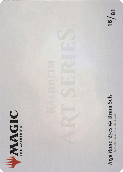 Inga Rune-Eyes // Inga Rune-Eyes (ASKHM-016) (Borderless) [Art Series: Kaldheim]