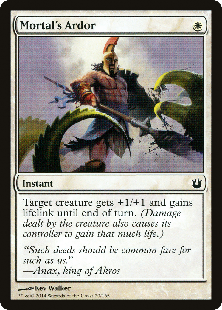Mortal's Ardor (BNG-020) [Born of the Gods] Foil