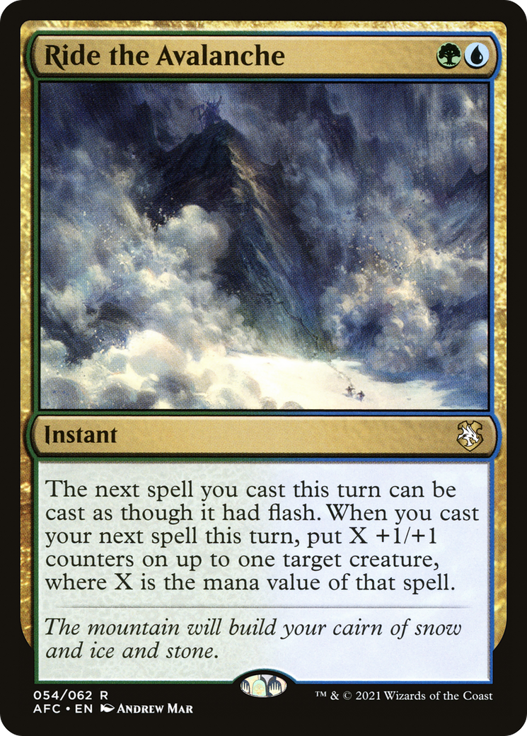 Ride the Avalanche (AFC-054) [Forgotten Realms Commander]