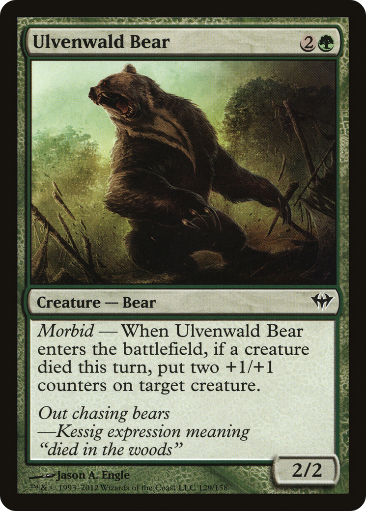 Ulvenwald Bear (DKA-129) [Dark Ascension] Foil