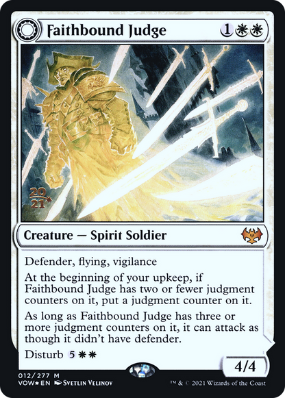Faithbound Judge (PRE-012) [Innistrad: Crimson Vow Promos] Foil