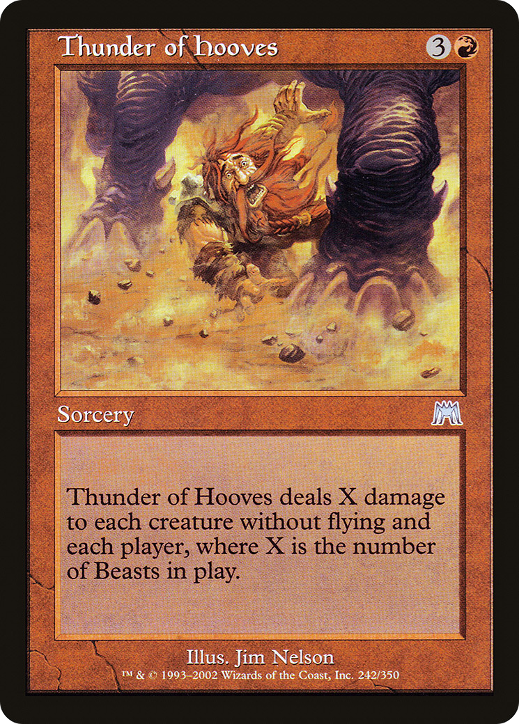 Thunder of Hooves (ONS-242) [Onslaught] Foil