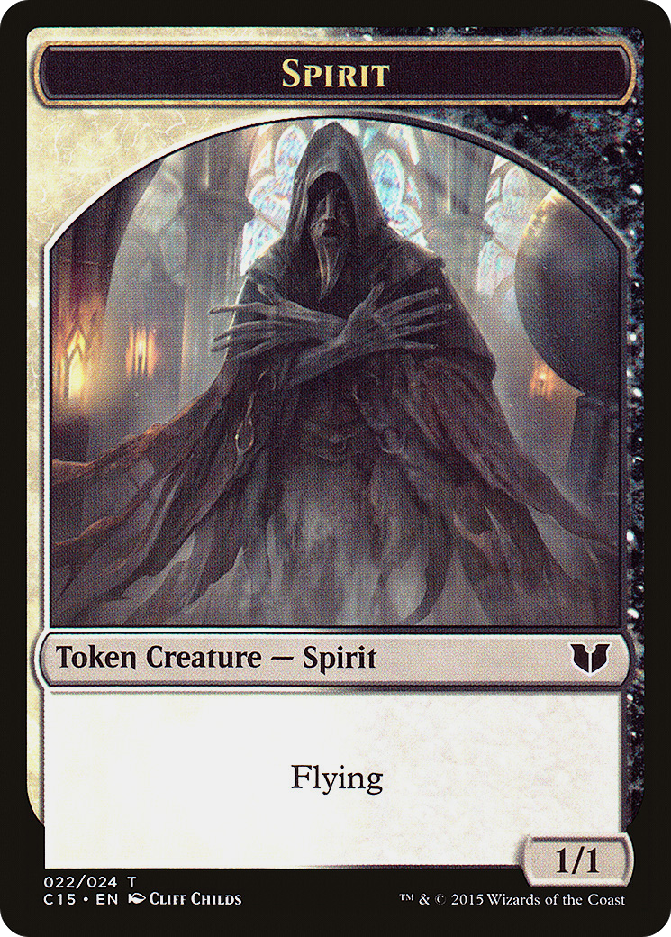 Spirit (022) // Angel Double-Sided Token (C15-22 // 2) [Commander 2015 Tokens]