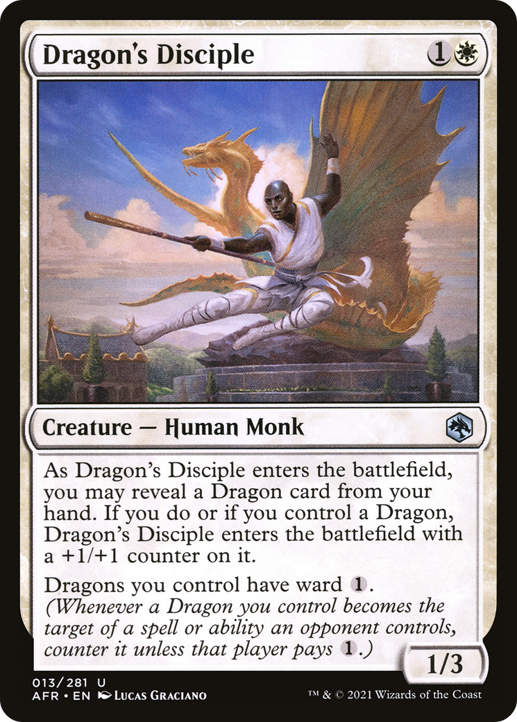 Dragon's Disciple (AFR-013) [Adventures in the Forgotten Realms] Foil