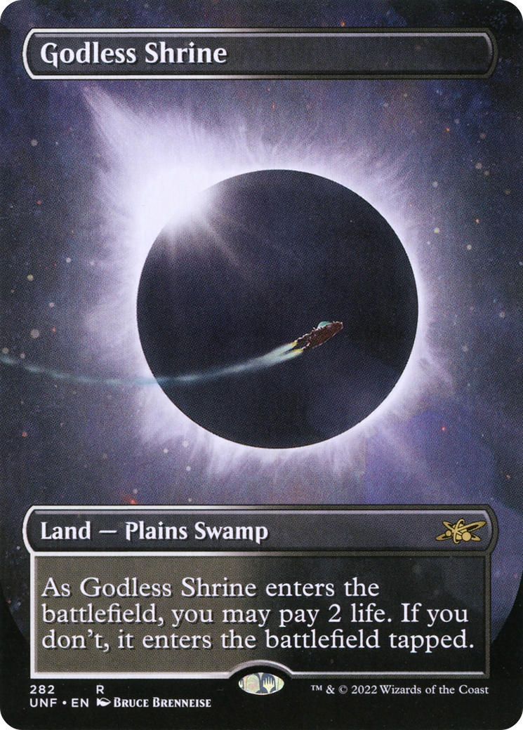 Godless Shrine (Borderless) (UNF-282) [Unfinity] Foil