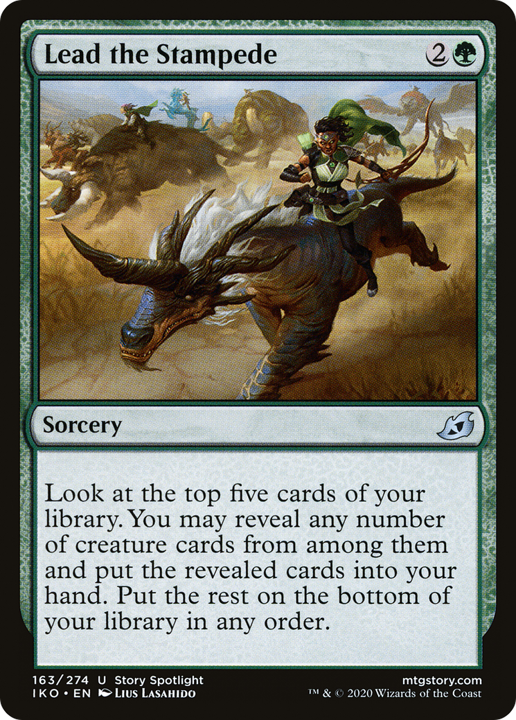 Lead the Stampede (IKO-163) [Ikoria: Lair of Behemoths] Foil