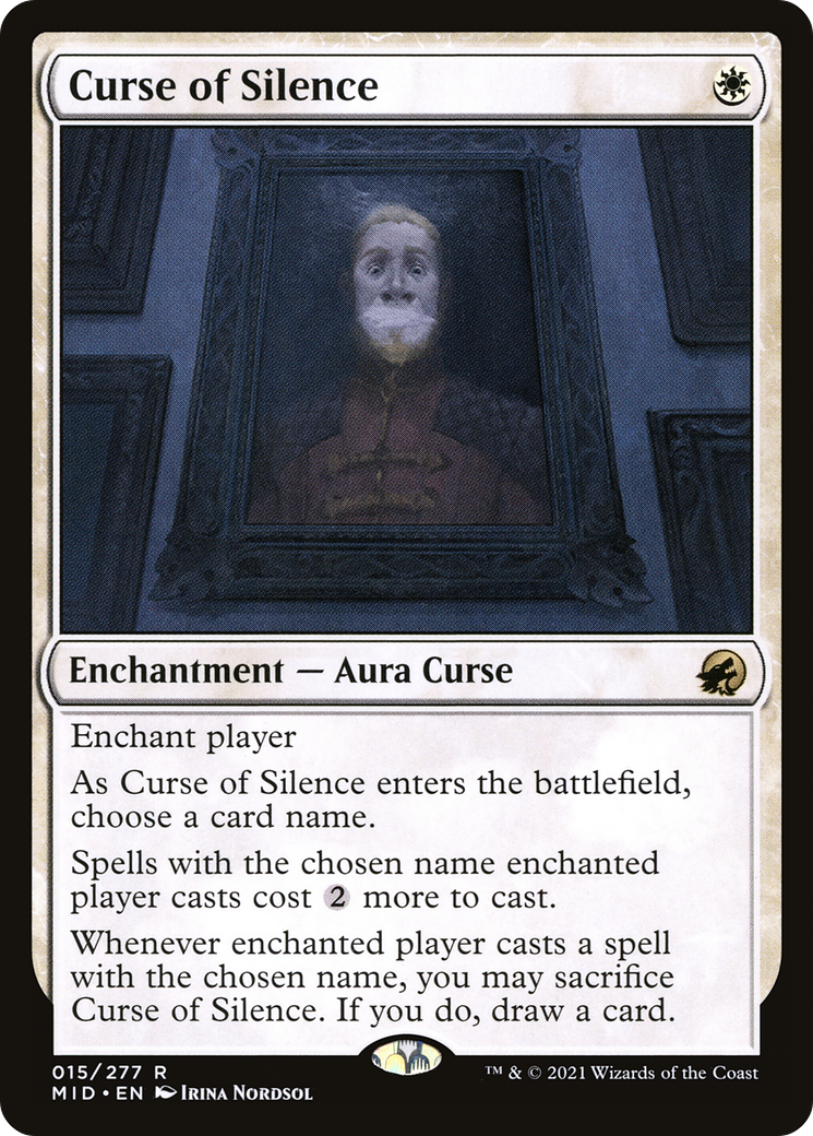 Curse of Silence (MID-015) [Innistrad: Midnight Hunt] Foil