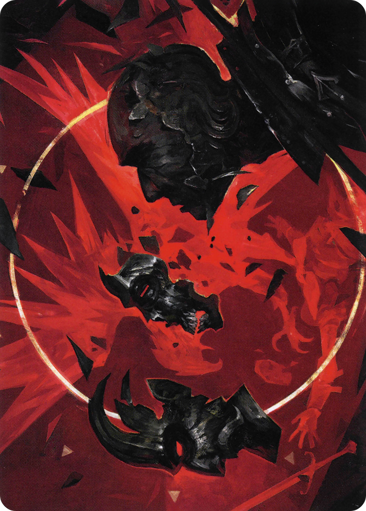 Abrade // Abrade (AVOW-038) (Borderless) [Crimson Vow Art Series] Foil