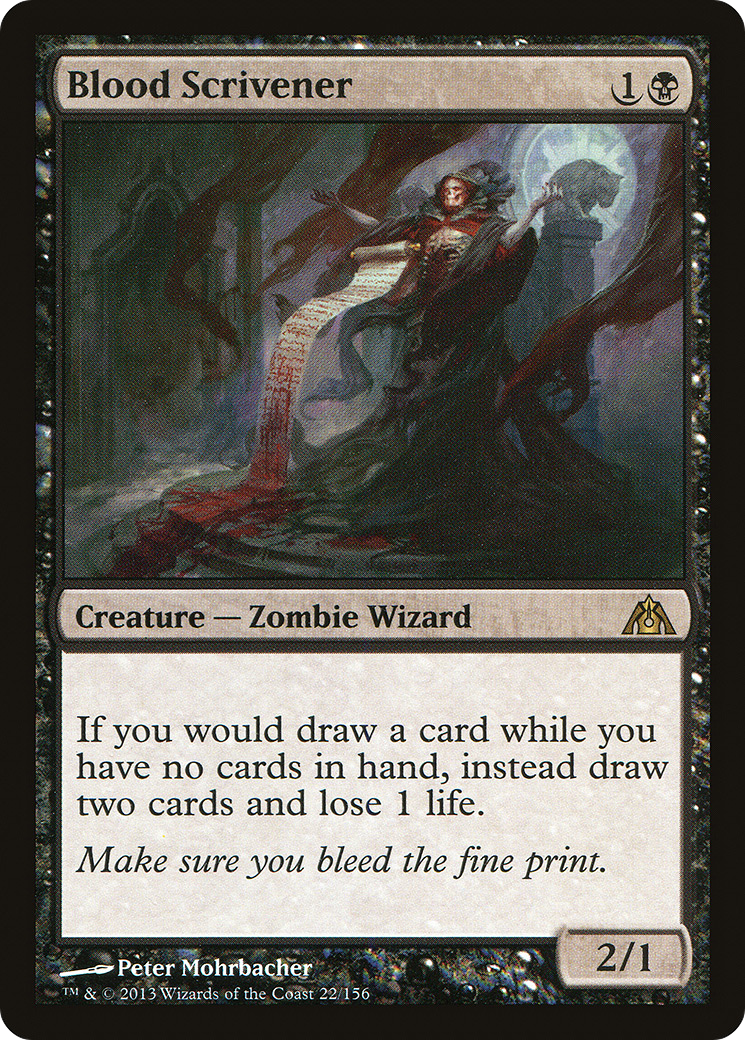 Blood Scrivener (DGM-022) [Dragon's Maze] Foil