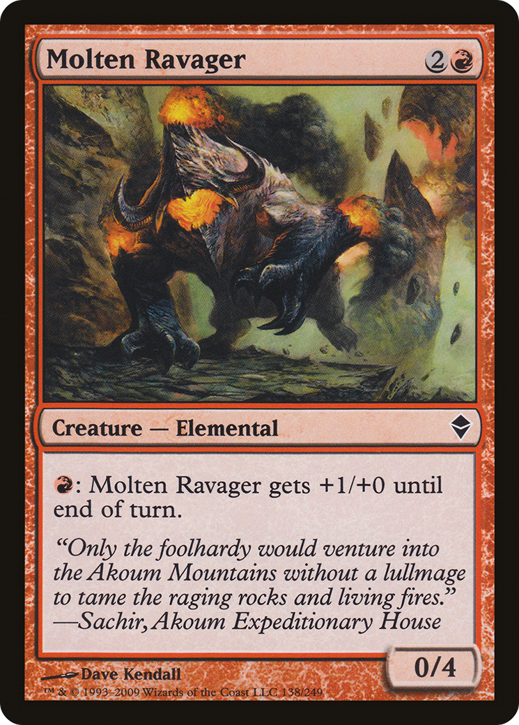 Molten Ravager (ZEN-138) [Zendikar] Foil