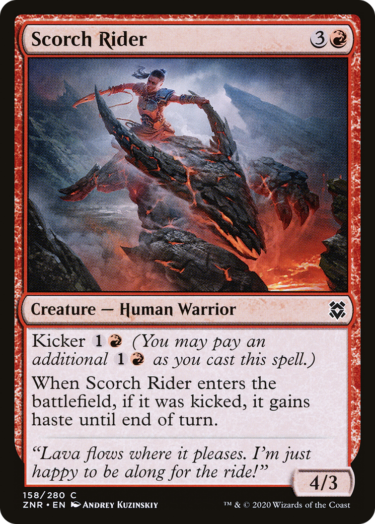 Scorch Rider (ZNR-158) [Zendikar Rising] Foil