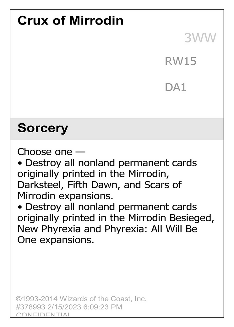 Crux of Mirrodin [Unknown Event]