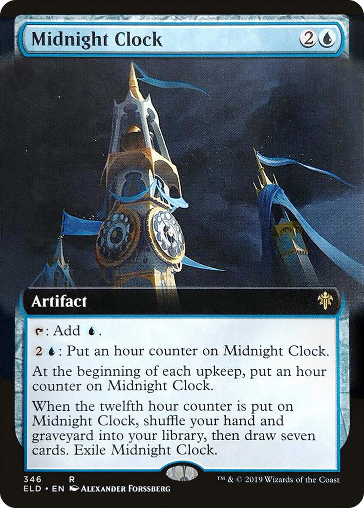 Midnight Clock (Extended Art) (ELD-346) [Throne of Eldraine]