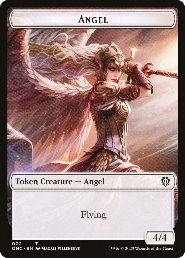 Angel (TONC-002) [Phyrexia: All Will Be One Commander Tokens]