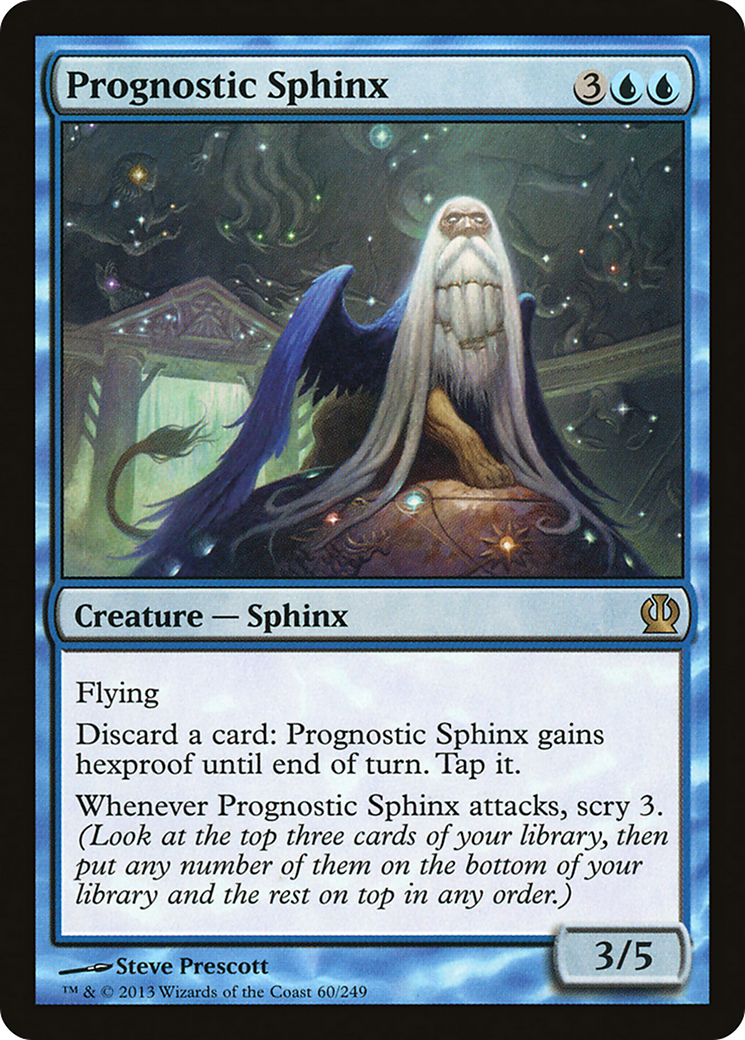 Prognostic Sphinx (THS-060) [Theros] Foil