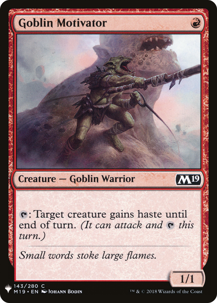 Goblin Motivator (LIST-M19-143) [The List]