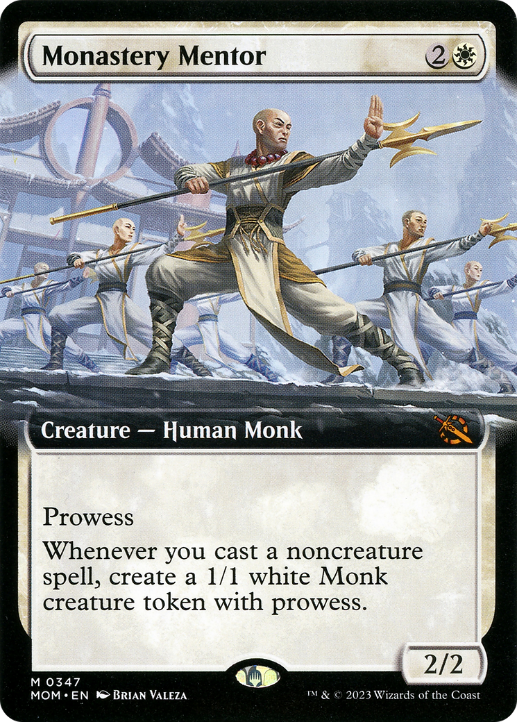 Monastery Mentor (Extended Art) (MOM-347) [March of the Machine] Foil