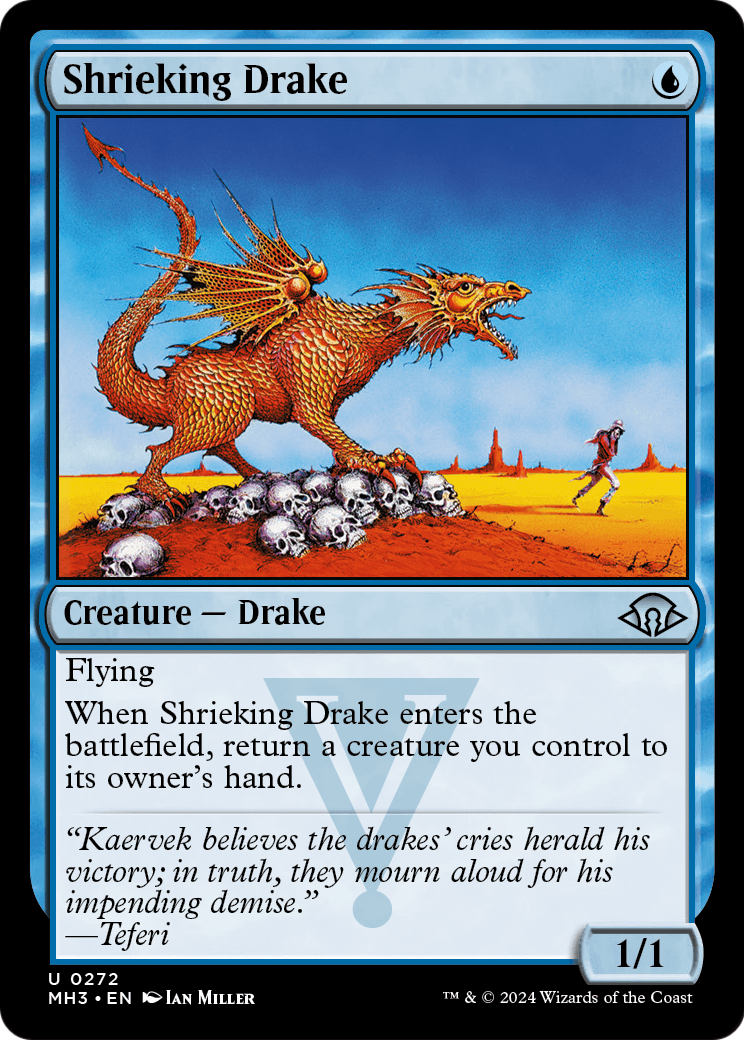 Shrieking Drake (MH3-272) [Modern Horizons 3] Foil
