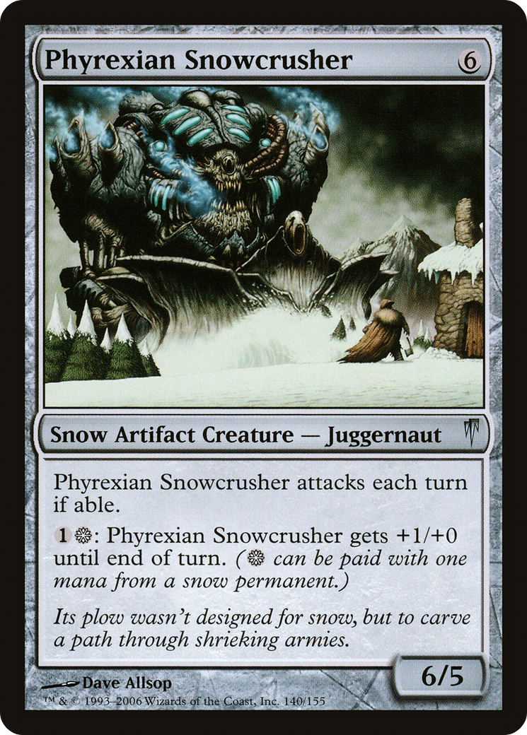 Phyrexian Snowcrusher (CSP-140) [Coldsnap]