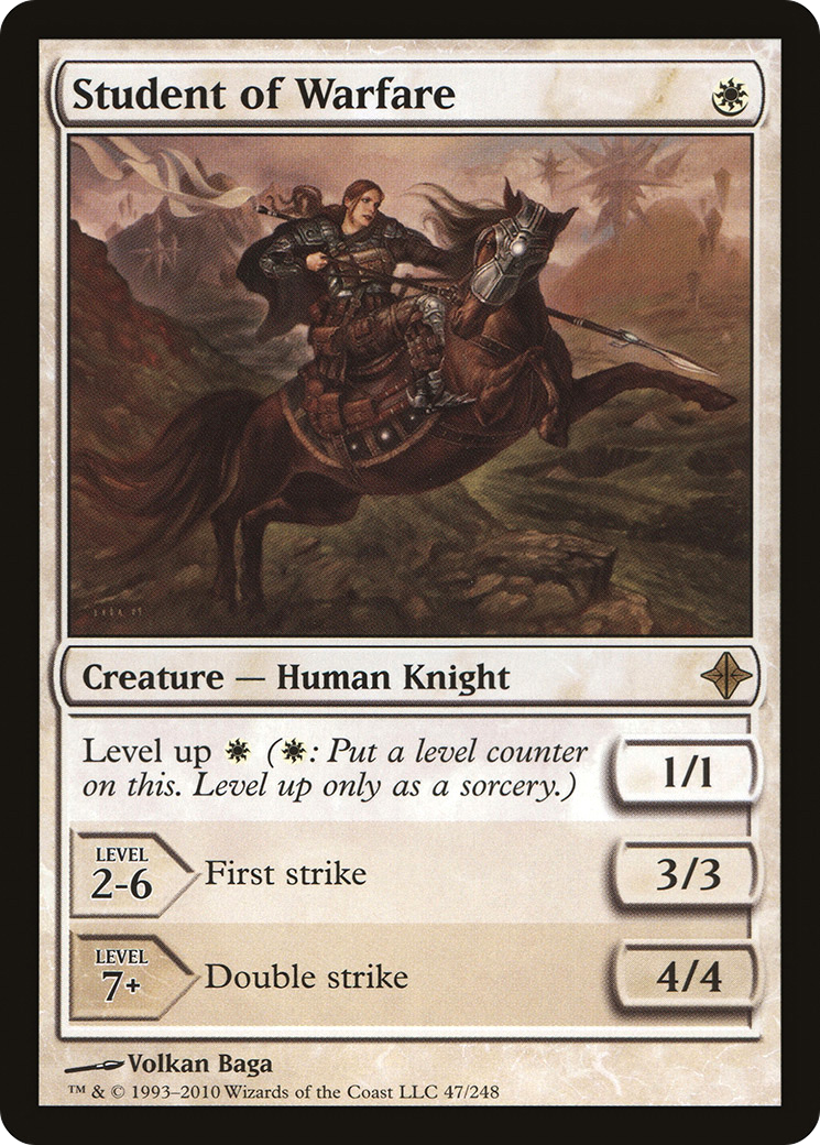 Student of Warfare (ROE-047) [Rise of the Eldrazi] Foil