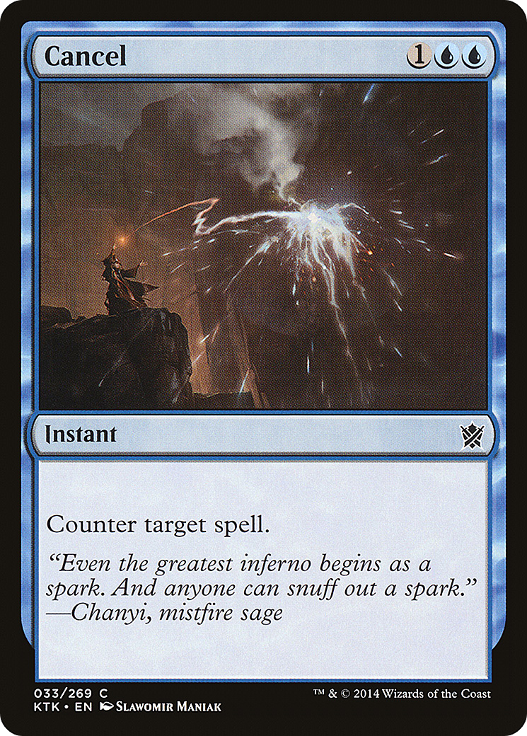 Cancel (KTK-033) [Khans of Tarkir] Foil