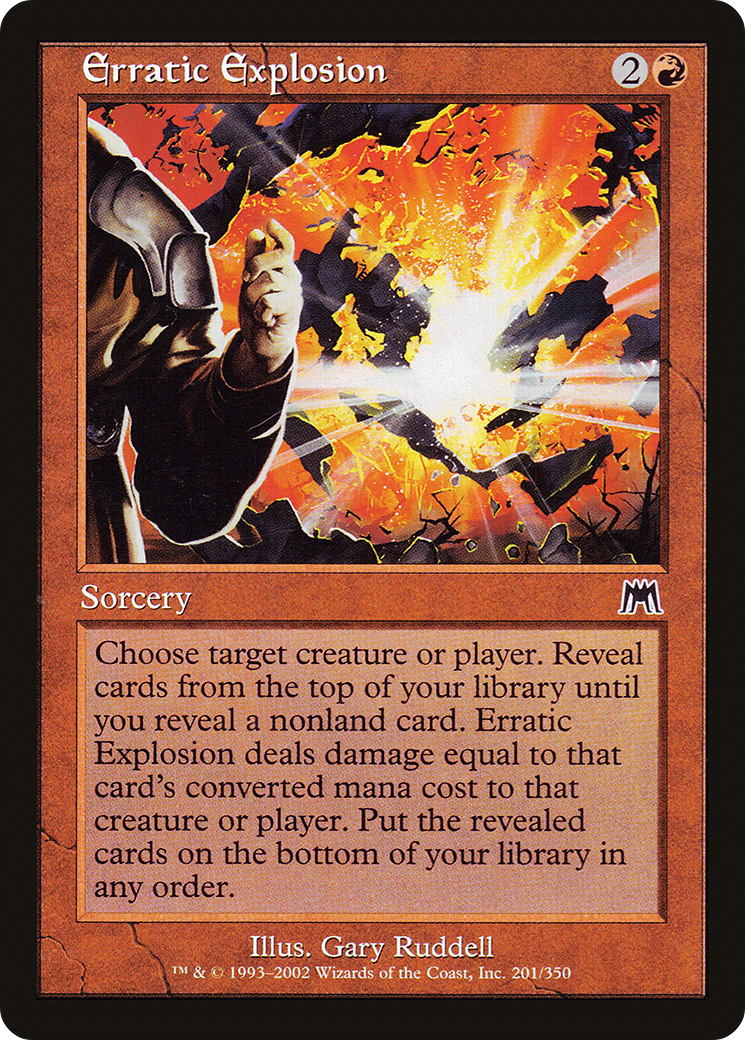 Erratic Explosion (ONS-201) [Onslaught] Foil