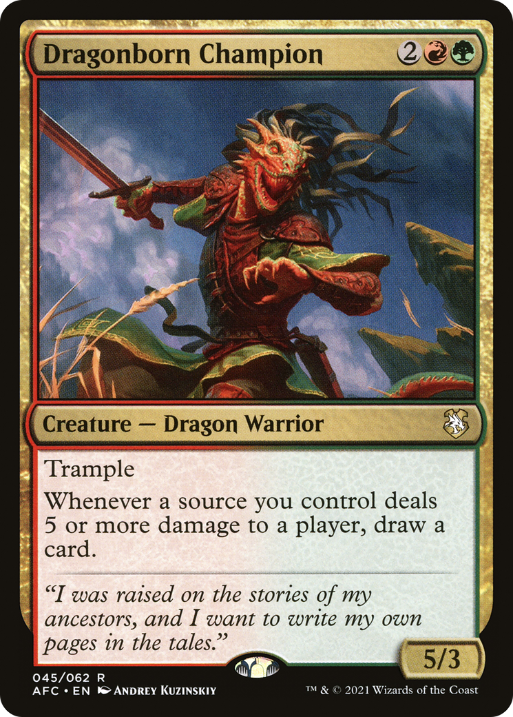 Dragonborn Champion (AFC-045) [Forgotten Realms Commander]