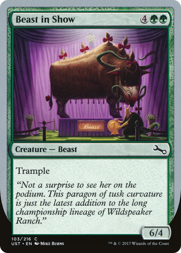 Beast in Show (D) (UST-103D) [Unstable] Foil