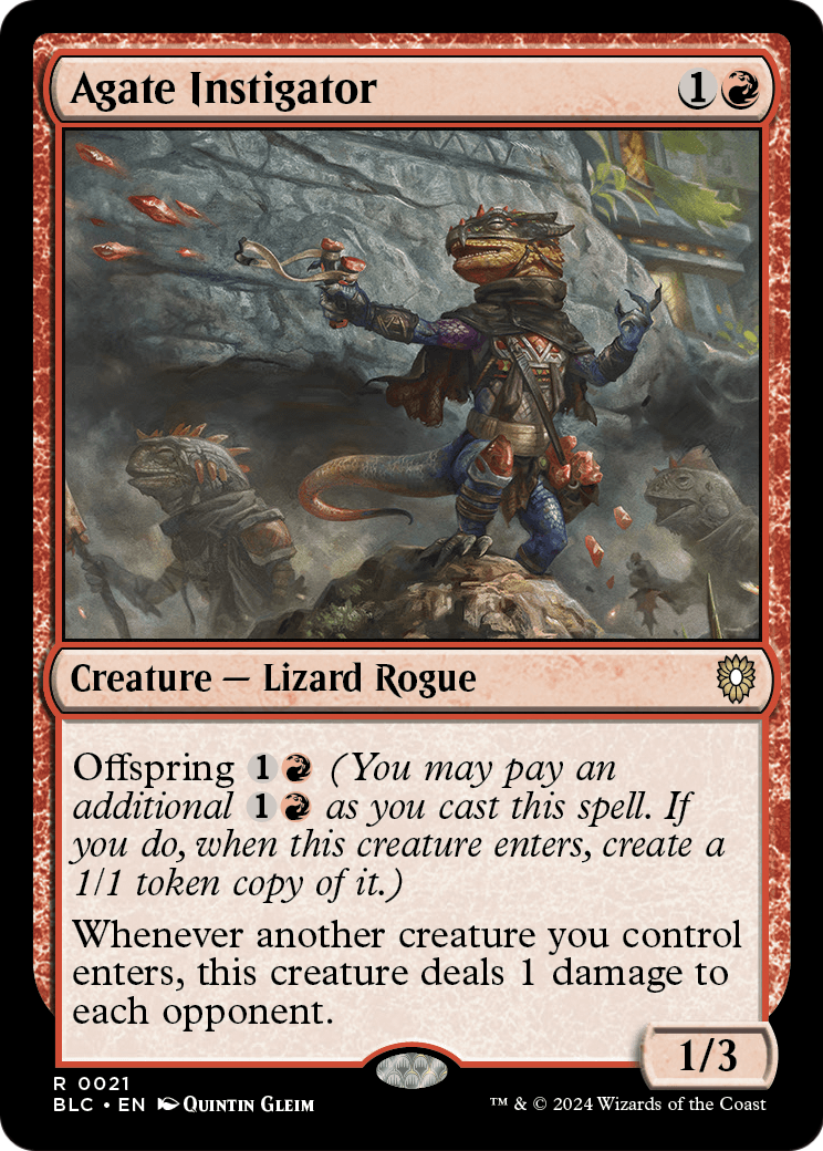 Agate Instigator (BLC-021) [Bloomburrow Commander]