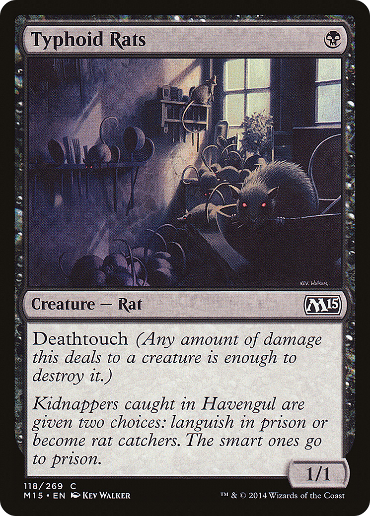 Typhoid Rats (M15-118) [Magic 2015] Foil