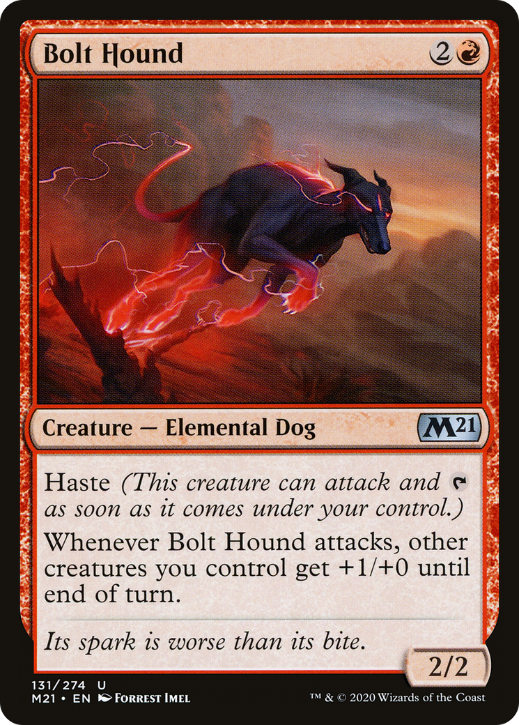 Bolt Hound (M21-131) [Core Set 2021] Foil