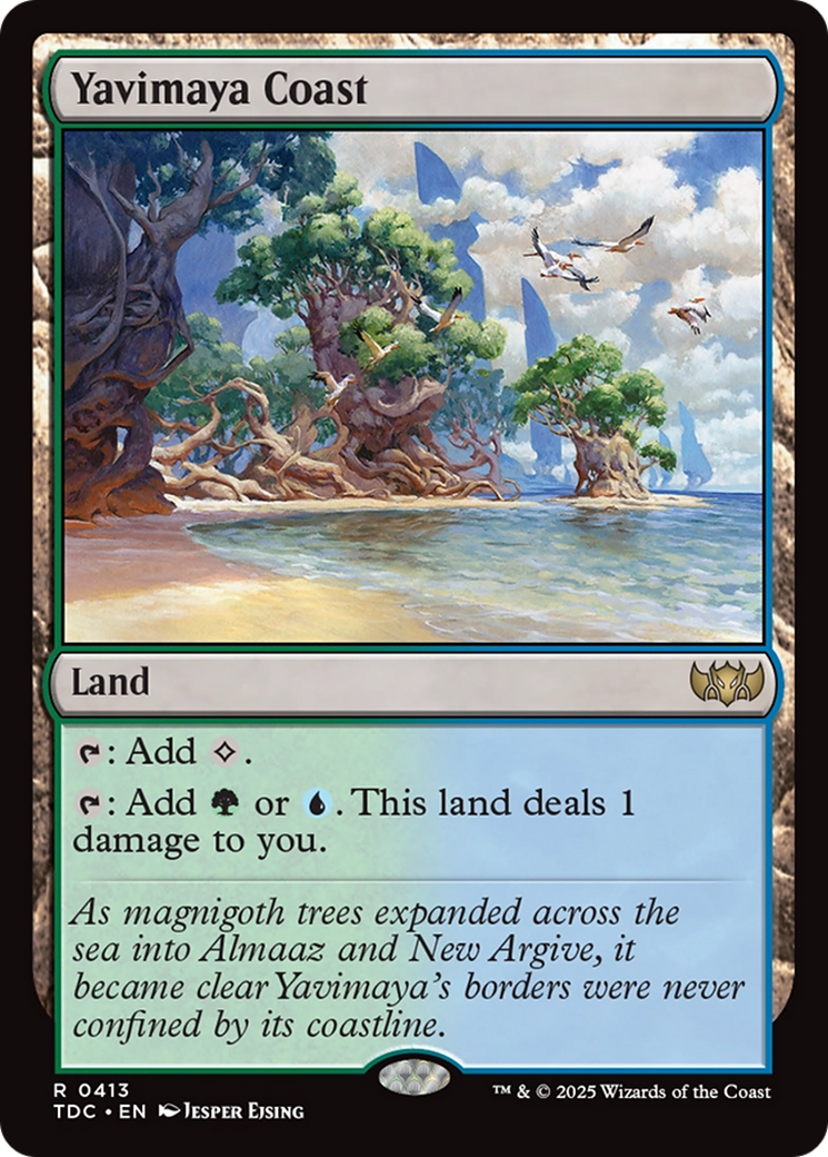Yavimaya Coast (TDC-413) [Commander: Tarkir: Dragonstorm]