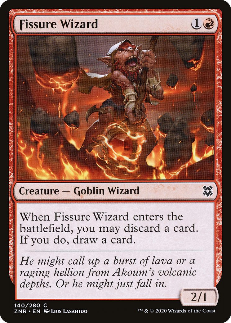 Fissure Wizard (ZNR-140) [Zendikar Rising] Foil