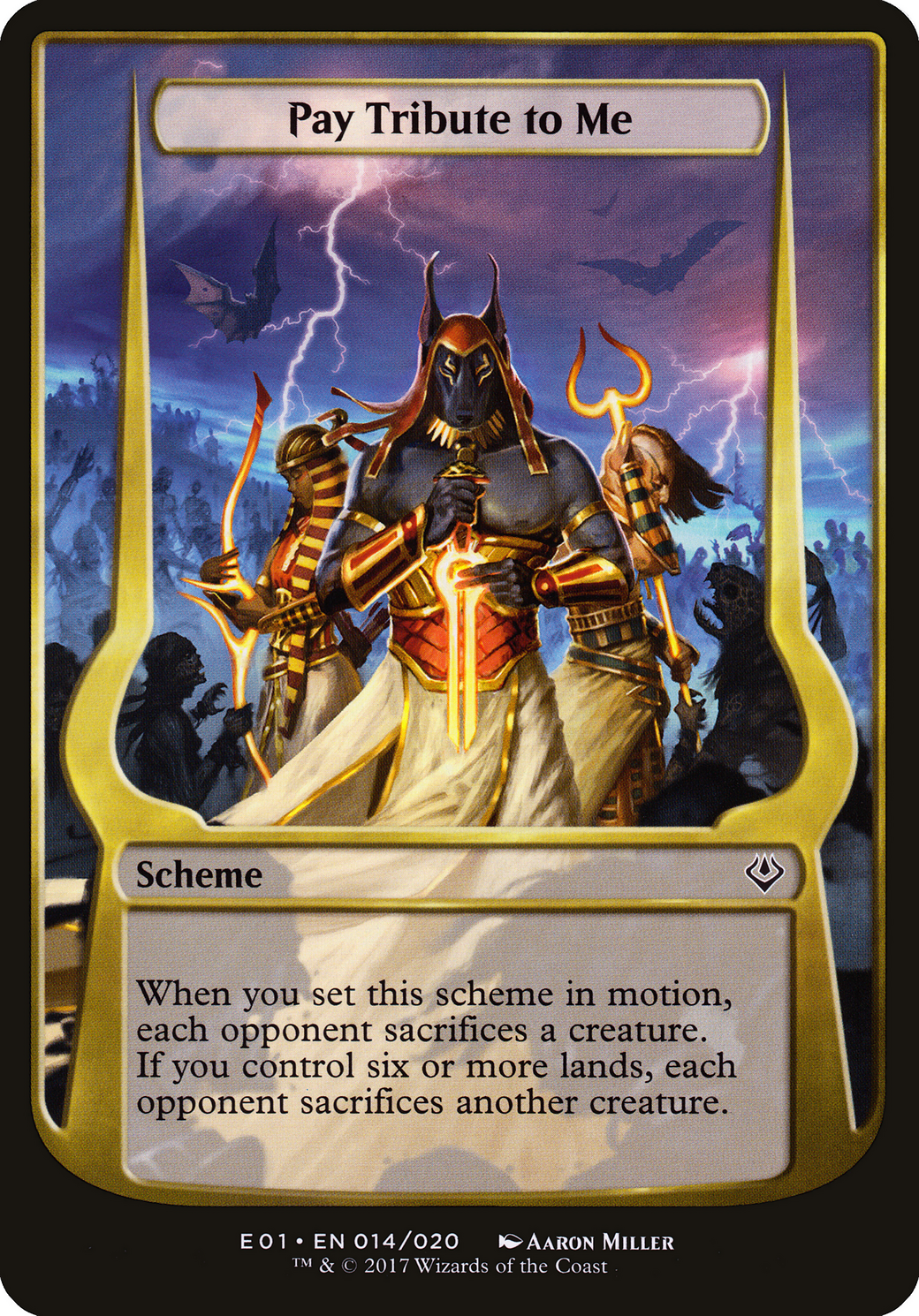Pay Tribute to Me (Archenemy: Nicol Bolas) (OVER-014) [Archenemy: Nicol Bolas Schemes]
