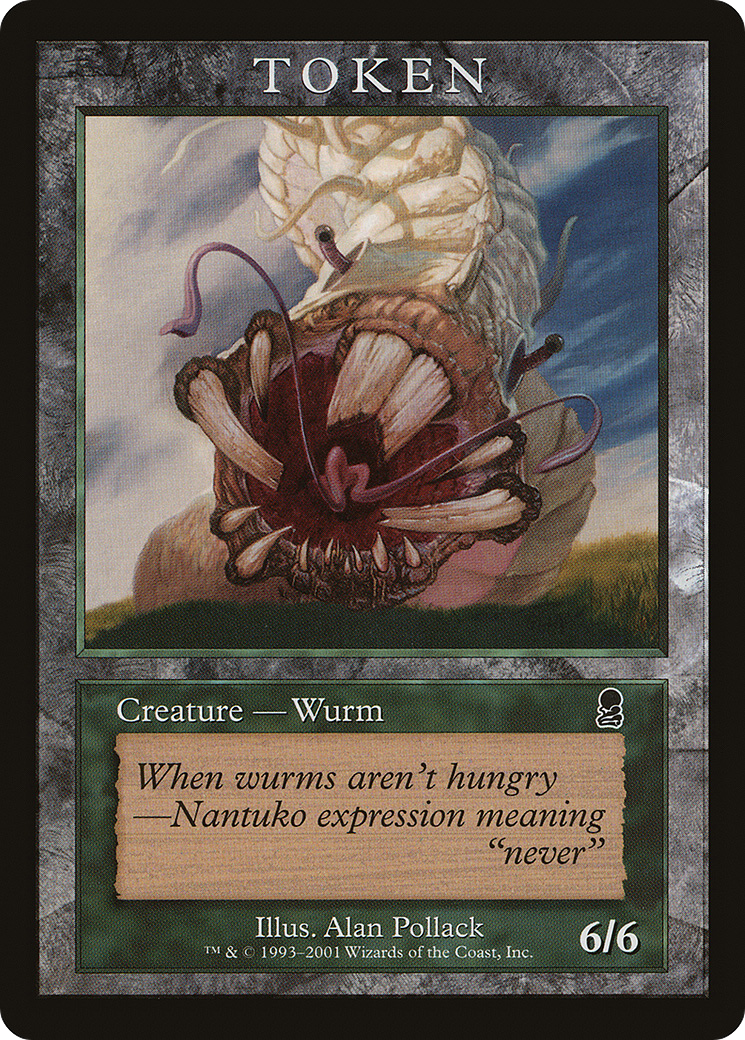 Wurm Token (ODY) [Magic Player Rewards 2002]