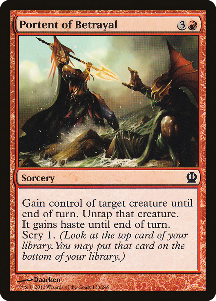 Portent of Betrayal (THS-133) [Theros] Foil