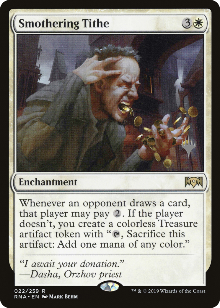 Smothering Tithe (PPELD-022) [Promo Pack: Ravnica Allegiance Promos]