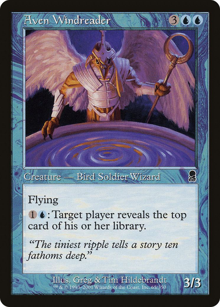 Aven Windreader (ODY-065) [Odyssey] Foil