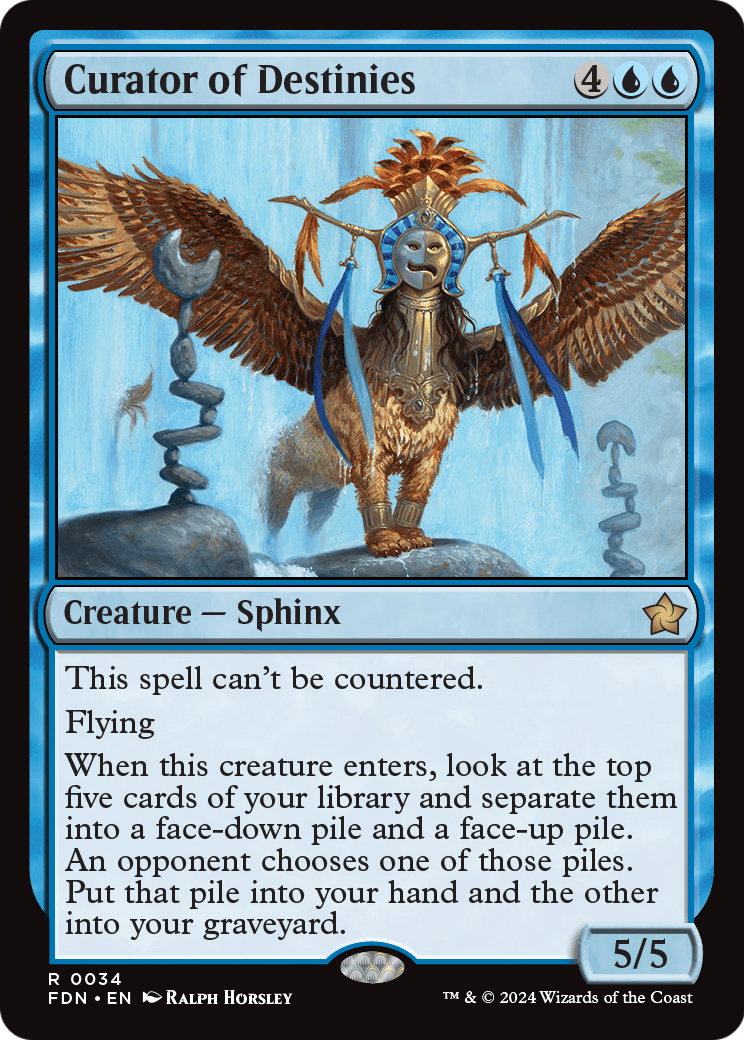 Curator of Destinies (FDN-034) [Foundations] Foil